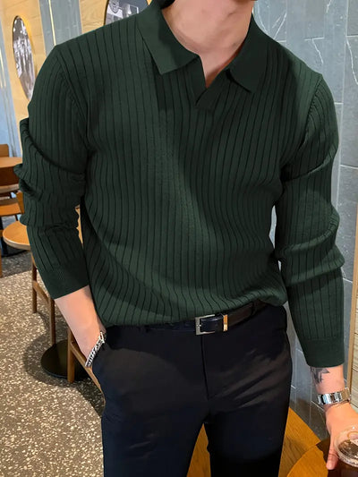Heren Smart-Casual Shirt met Lange Mouwen
