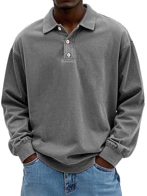 Heren Smart-Casual Shirt met Lange Mouwen