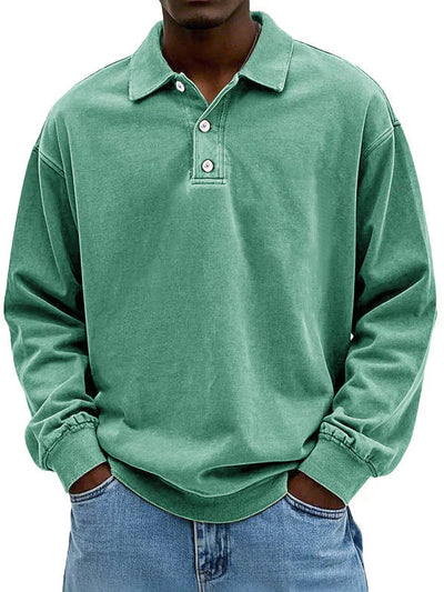 Heren Smart-Casual Shirt met Lange Mouwen