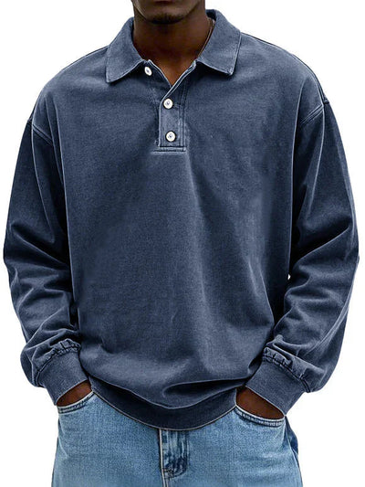 Heren Smart-Casual Shirt met Lange Mouwen