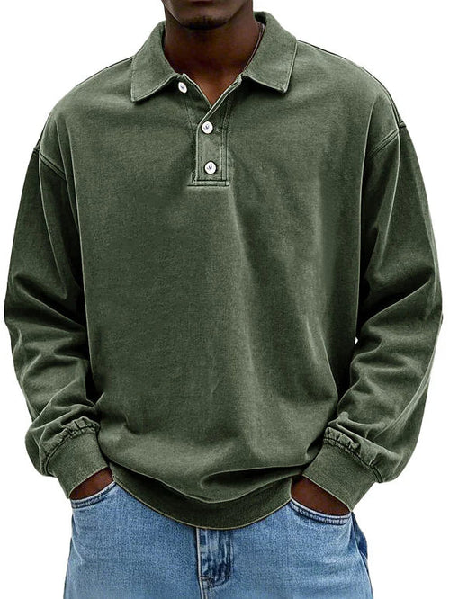 Heren Smart-Casual Shirt met Lange Mouwen