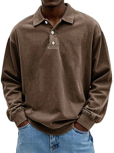 Heren Smart-Casual Shirt met Lange Mouwen