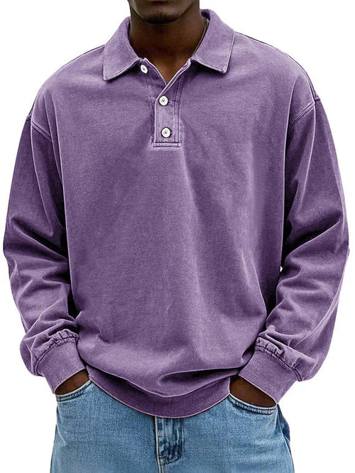 Heren Smart-Casual Shirt met Lange Mouwen