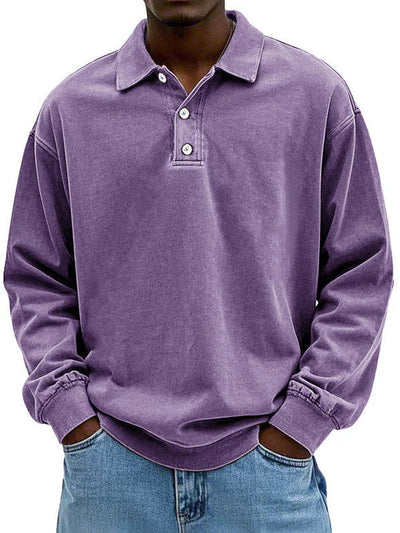 Heren Smart-Casual Shirt met Lange Mouwen