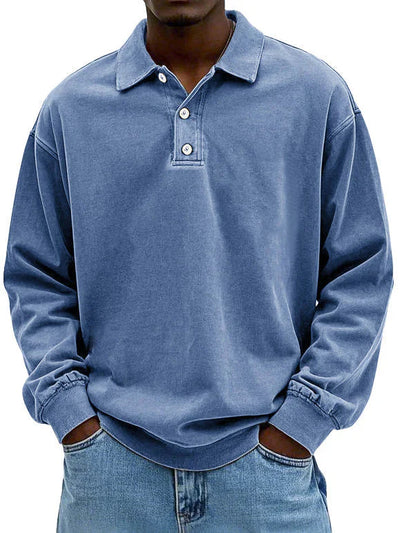 Heren Smart-Casual Shirt met Lange Mouwen