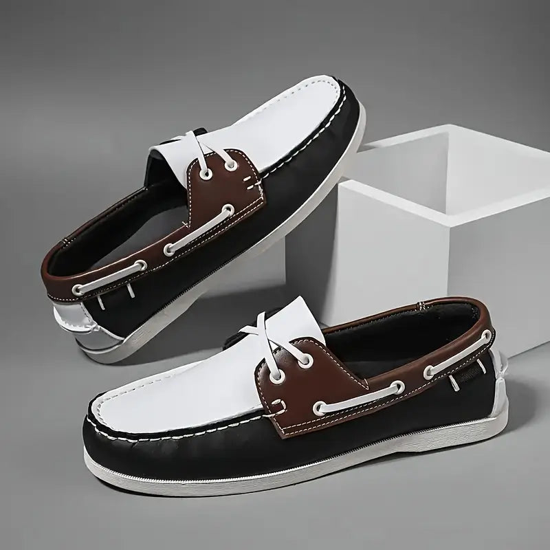 Heren retro stijl Top-sider loafers