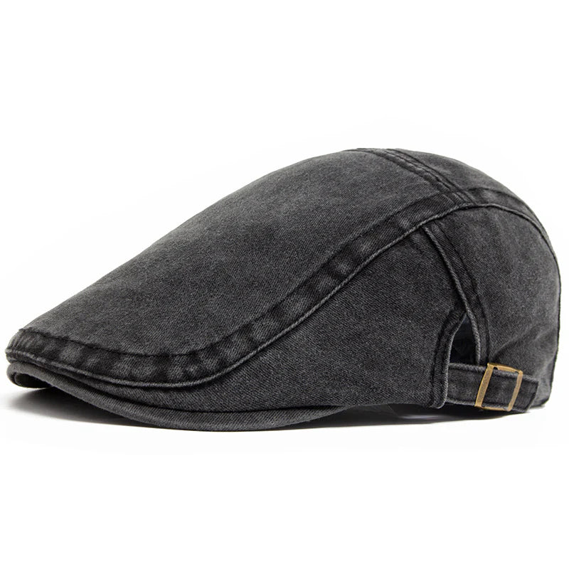 Heren vintage denim baret