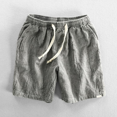 Heren vintage gestreepte zomerse korte broek
