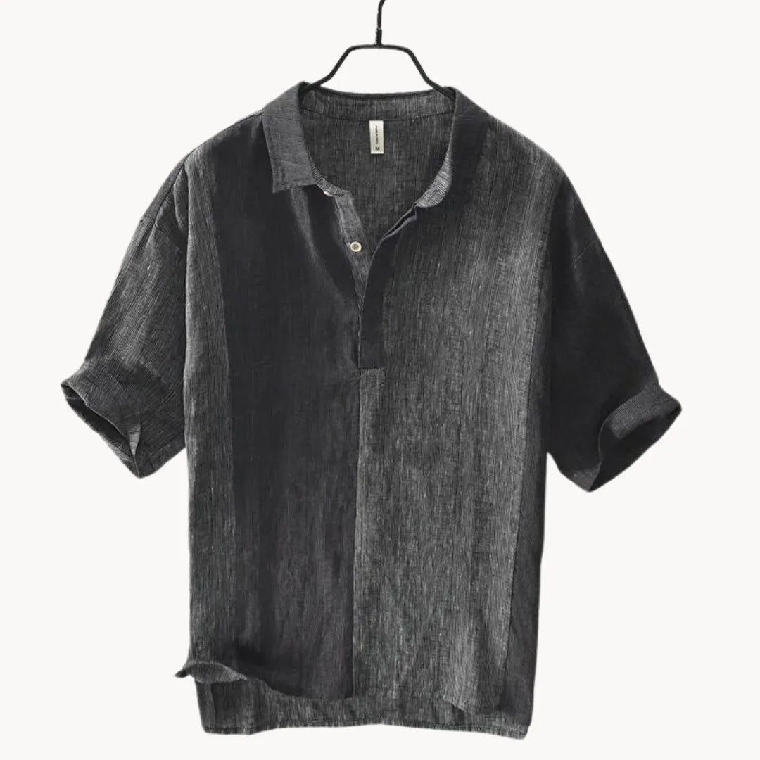 Heren zomeroverhemd in vintage stijl