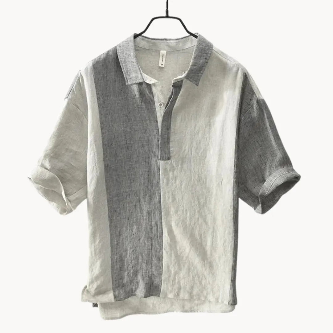 Heren zomeroverhemd in vintage stijl