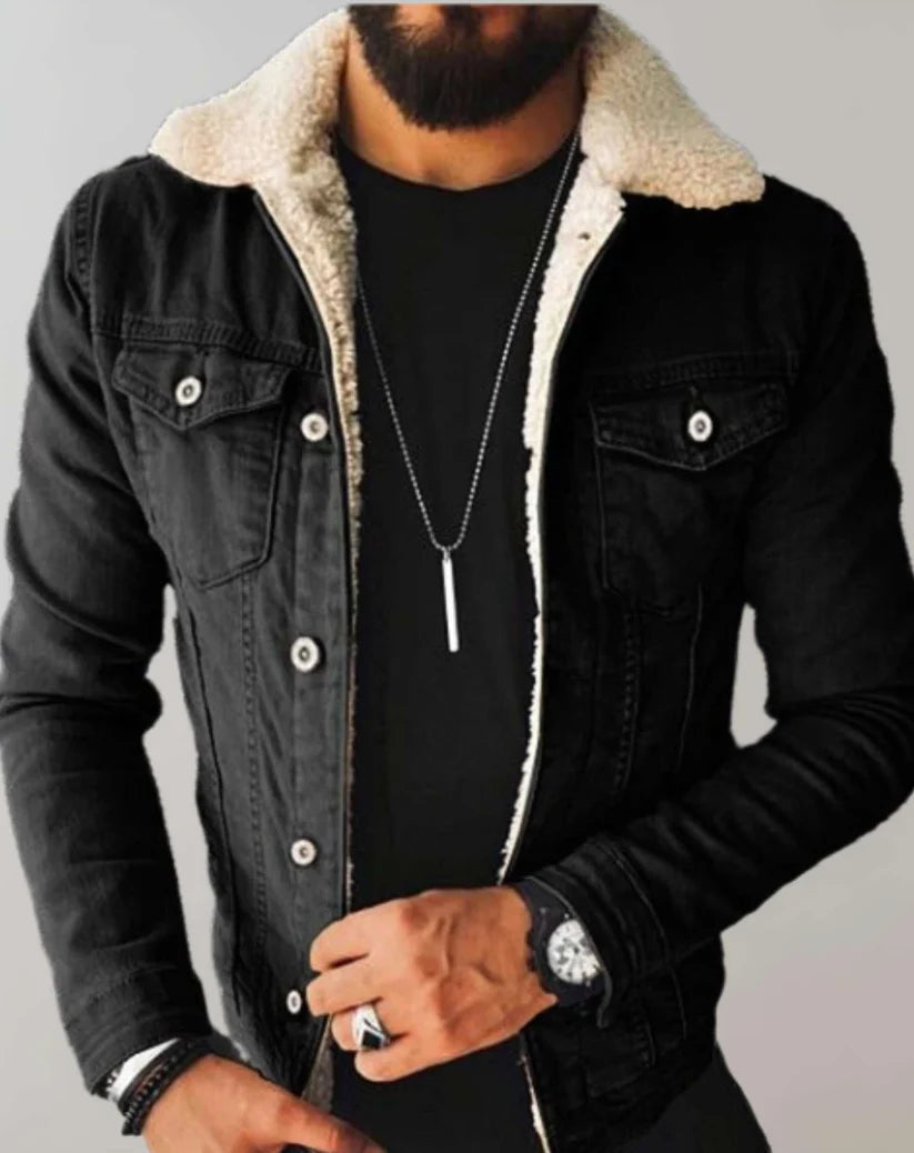 Herencolbert klassieke body fit denim voorjaar