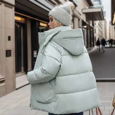Isabelle - Gewatteerde Winterjas met Hoge Kraag | Warm & Stijlvol voor de Winter