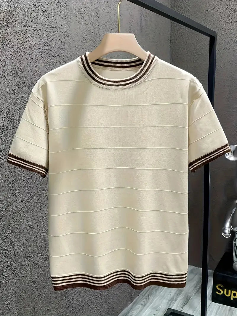 Klassiek herenherfstshirt in old money-stijl