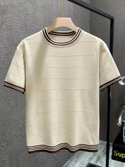 Klassiek herenherfstshirt in old money-stijl