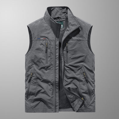 Klassiek zomervest met ritssluiting voor heren