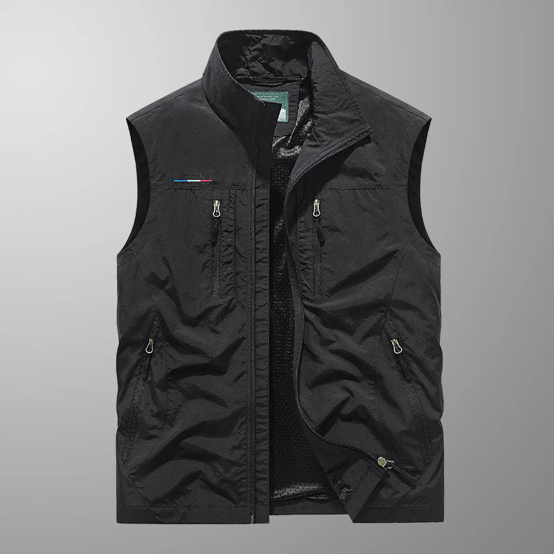 Klassiek zomervest met ritssluiting voor heren