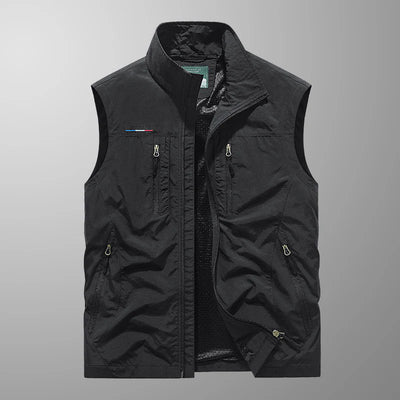 Klassiek zomervest met ritssluiting voor heren