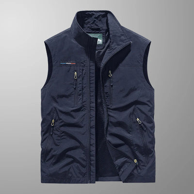 Klassiek zomervest met ritssluiting voor heren