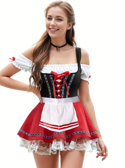 Klassieke Oktoberfest-minidirndljurk voor dames