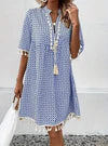 Klassieke boho-jurk voor dames voor de zomer
