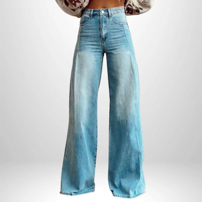 Klassieke boho-stijl broek met hoge taille voor dames