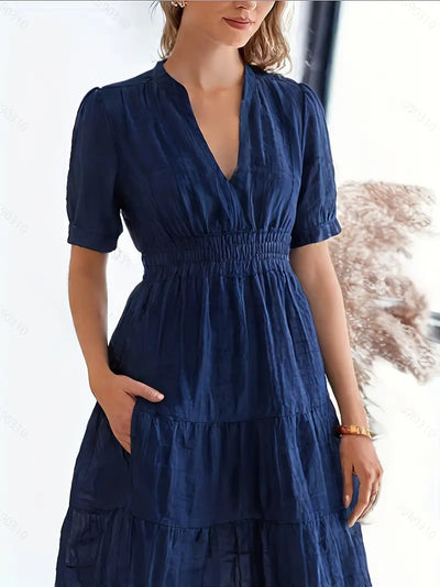 Klassieke boho-stijl zomerjurk voor dames