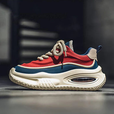 Klassieke heren sneaker met dikke zool