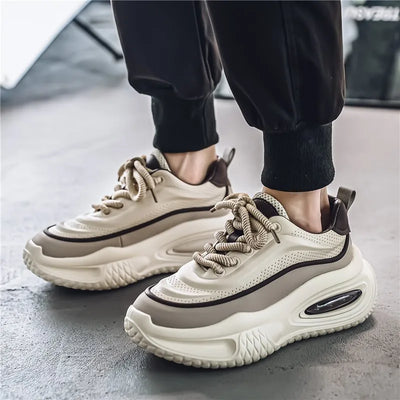 Klassieke heren sneaker met dikke zool