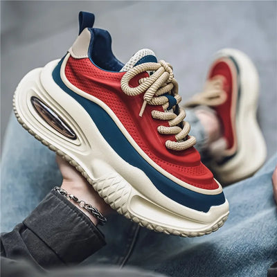 Klassieke heren sneaker met dikke zool