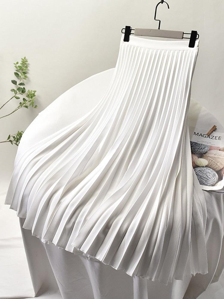 Klassieke hoge taille lenterok voor vrouwen