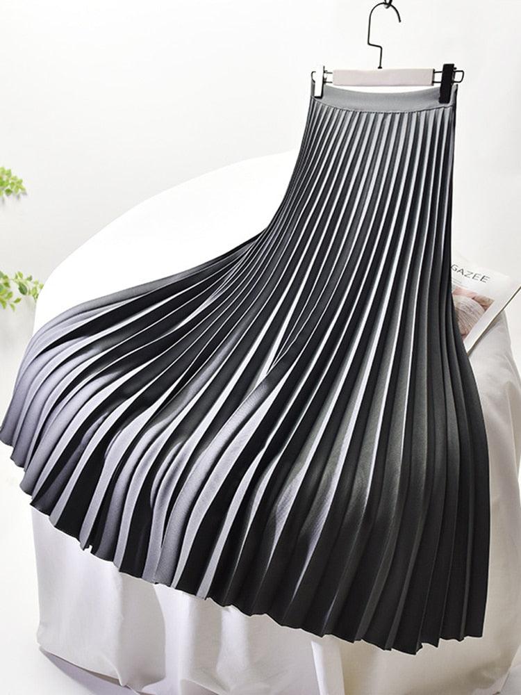 Klassieke hoge taille lenterok voor vrouwen