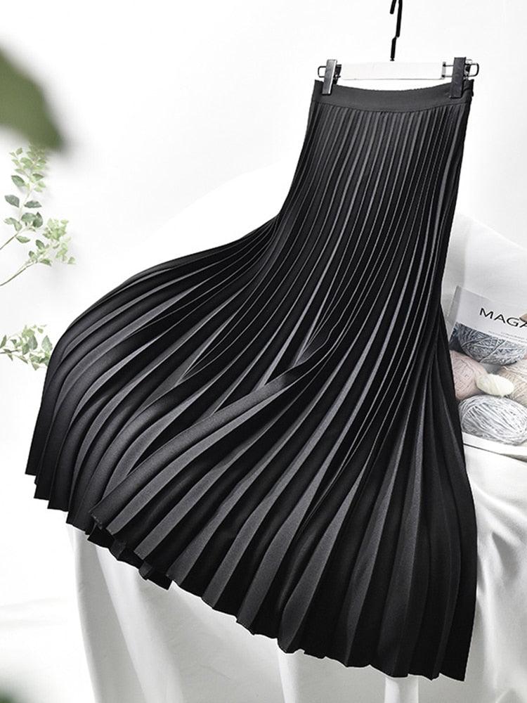 Klassieke hoge taille lenterok voor vrouwen