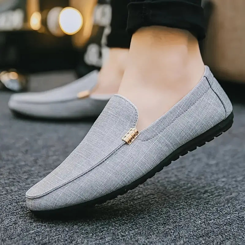 Klassieke instaploafers van canvas voor heren
