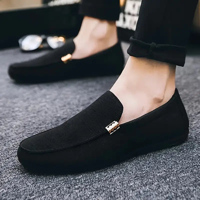 Klassieke instaploafers van canvas voor heren