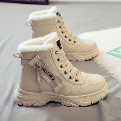 Klassieke militaire winterlaarzen voor dames