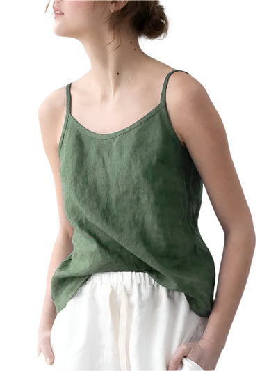 Klassieke mouwloze zomerblouse voor dames