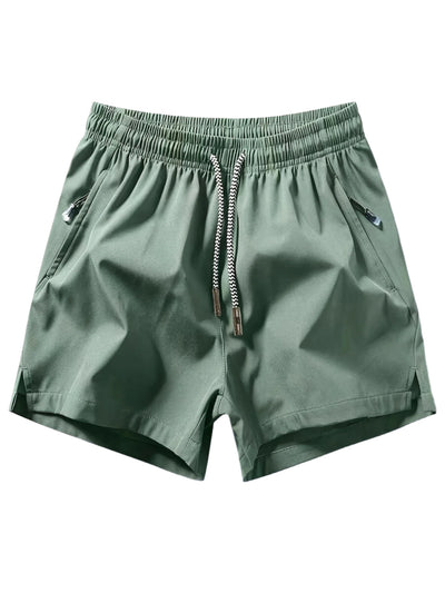 Klassieke trainingsshort met rits voor heren