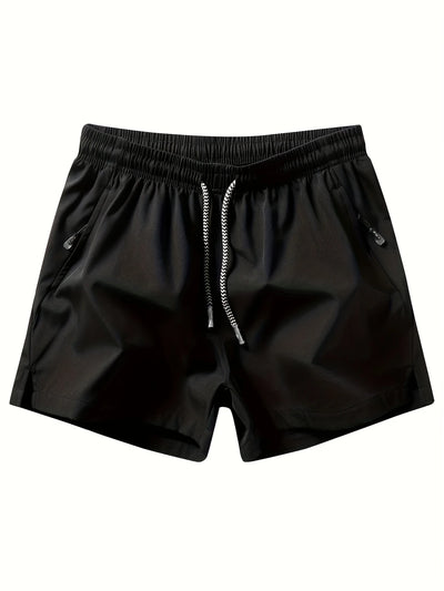 Klassieke trainingsshort met rits voor heren