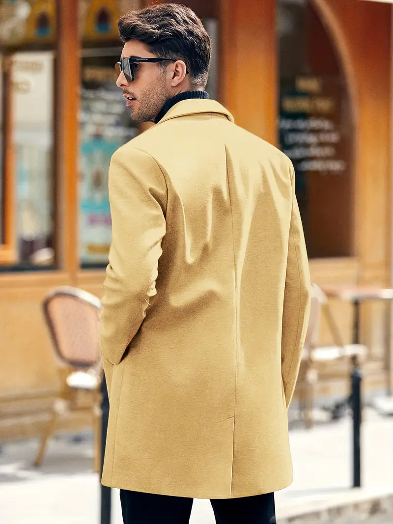 Klassieke wintertrenchcoat voor heren