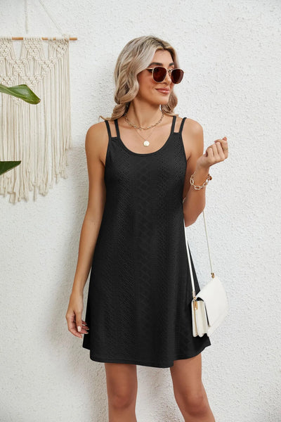 Klassieke zomerse midi-jurk voor dames