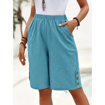 Klassieke zomershort met hoge taille voor dames
