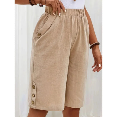 Klassieke zomershort met hoge taille voor dames