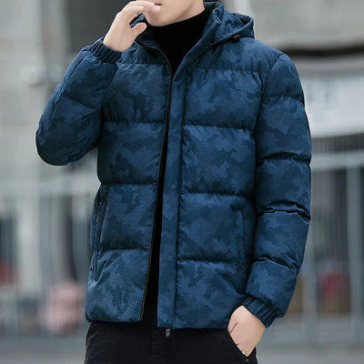 Liam - Light Camo Gewatteerde Jas met Capuchon