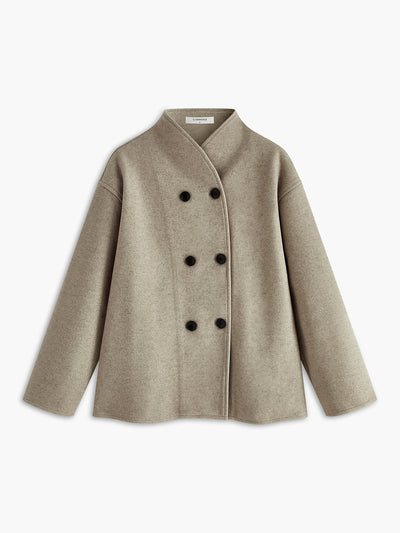 Louisa - Casual Warme Herfstjas Met Knopen