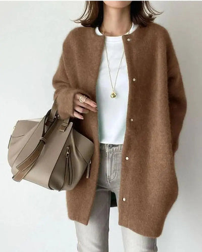 Mila - Elegant Lang Damesvest met Drukknoopsluiting