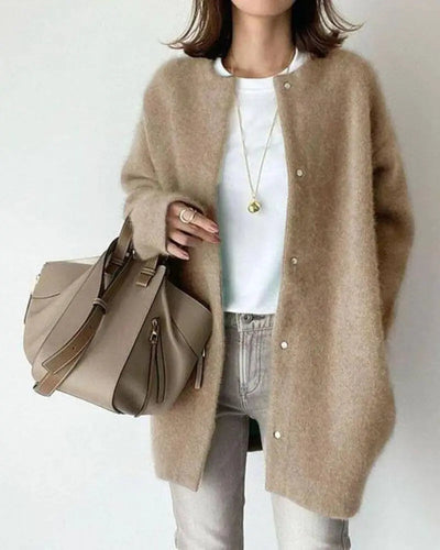 Mila - Elegant Lang Damesvest met Drukknoopsluiting