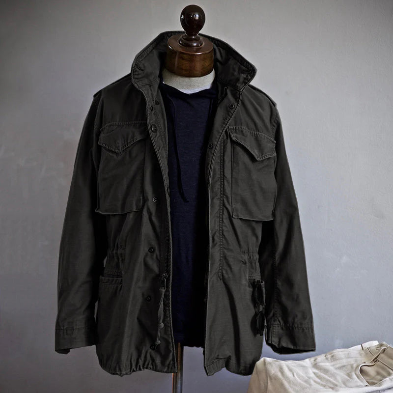Militair herenjack in vintage stijl