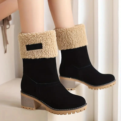 Minimalistische hoge winterlaarzen voor dames