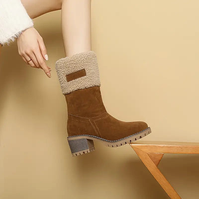 Minimalistische hoge winterlaarzen voor dames