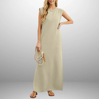 Minimalistische lange zomerjurk voor dames